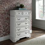 King Uph Bed, Dresser & Mirror, Chest, Night Stand - Image 9