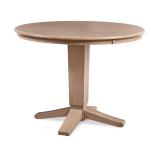 Dining Essentials - 42" Round Solid Top w/ 30"H Aria Pedestal in Taupe Gray - T09-23B