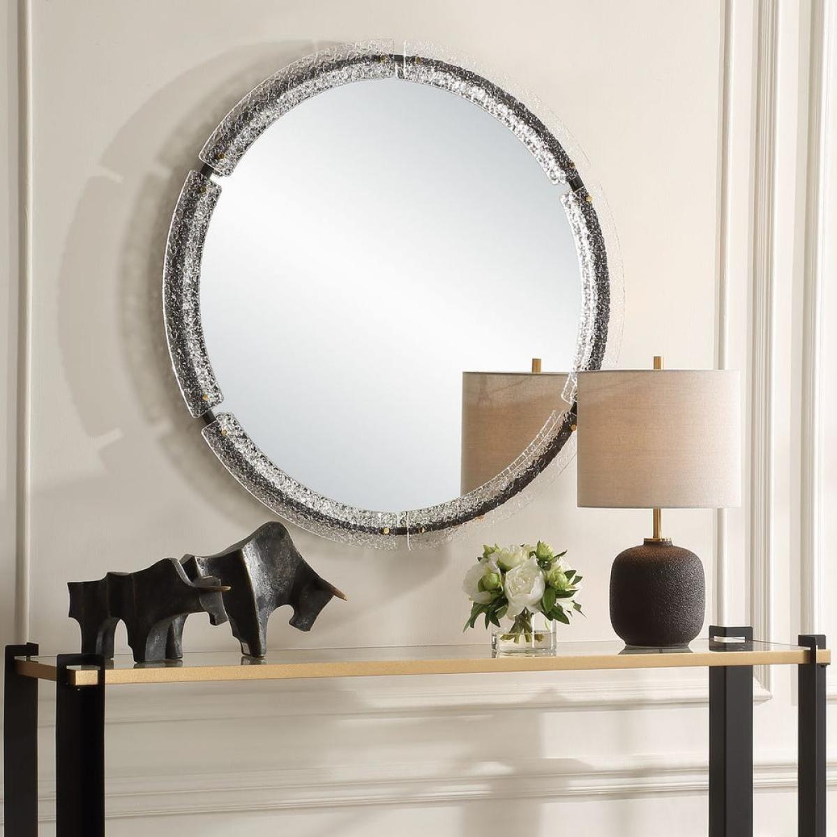Crystalline Round Mirror - Image 4