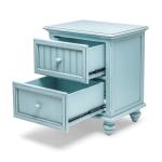 Monaco Bleu 2 Drawer Electrified Nightstand - Image 5