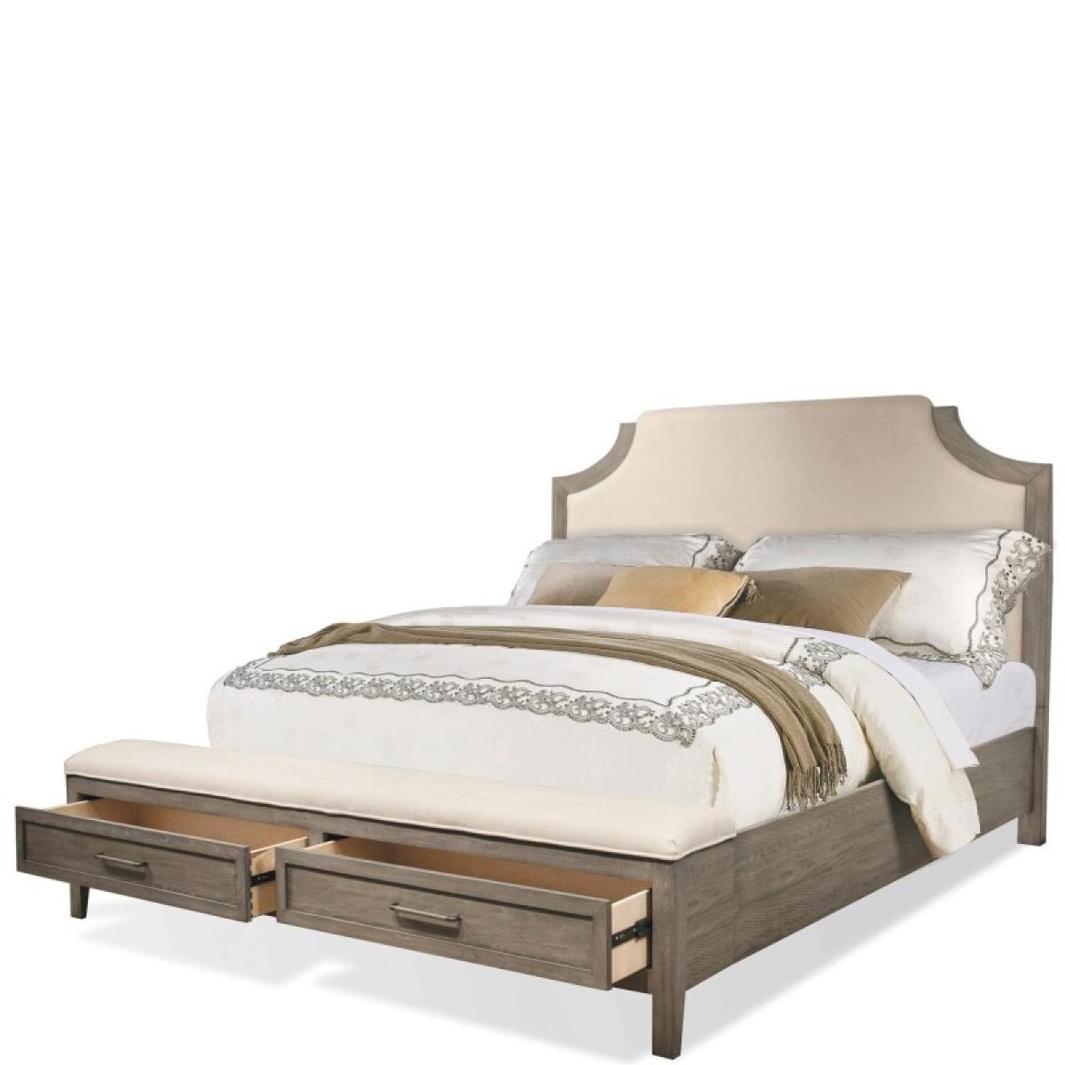 Vogue Queen Upholstered Storage Bed - Image 4