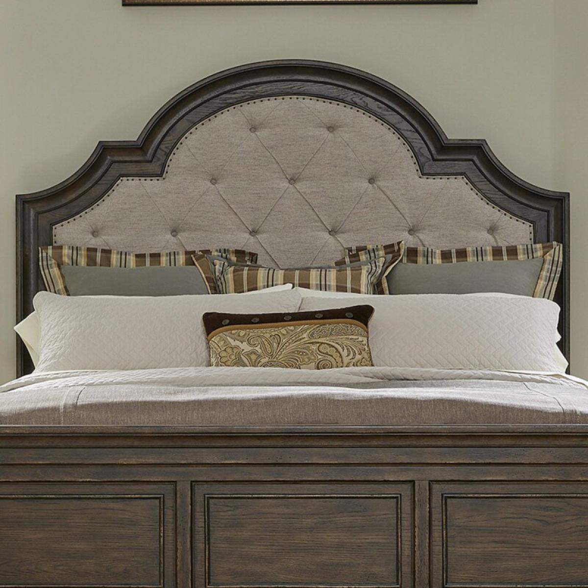 Queen Uph Arched Panel Headboard - Image 2