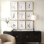 Botanical Flowers Framed Prints, S/9 - Image 3