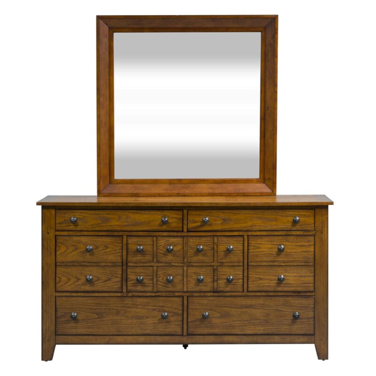 King Sleigh Bed, Dresser & Mirror - Image 5