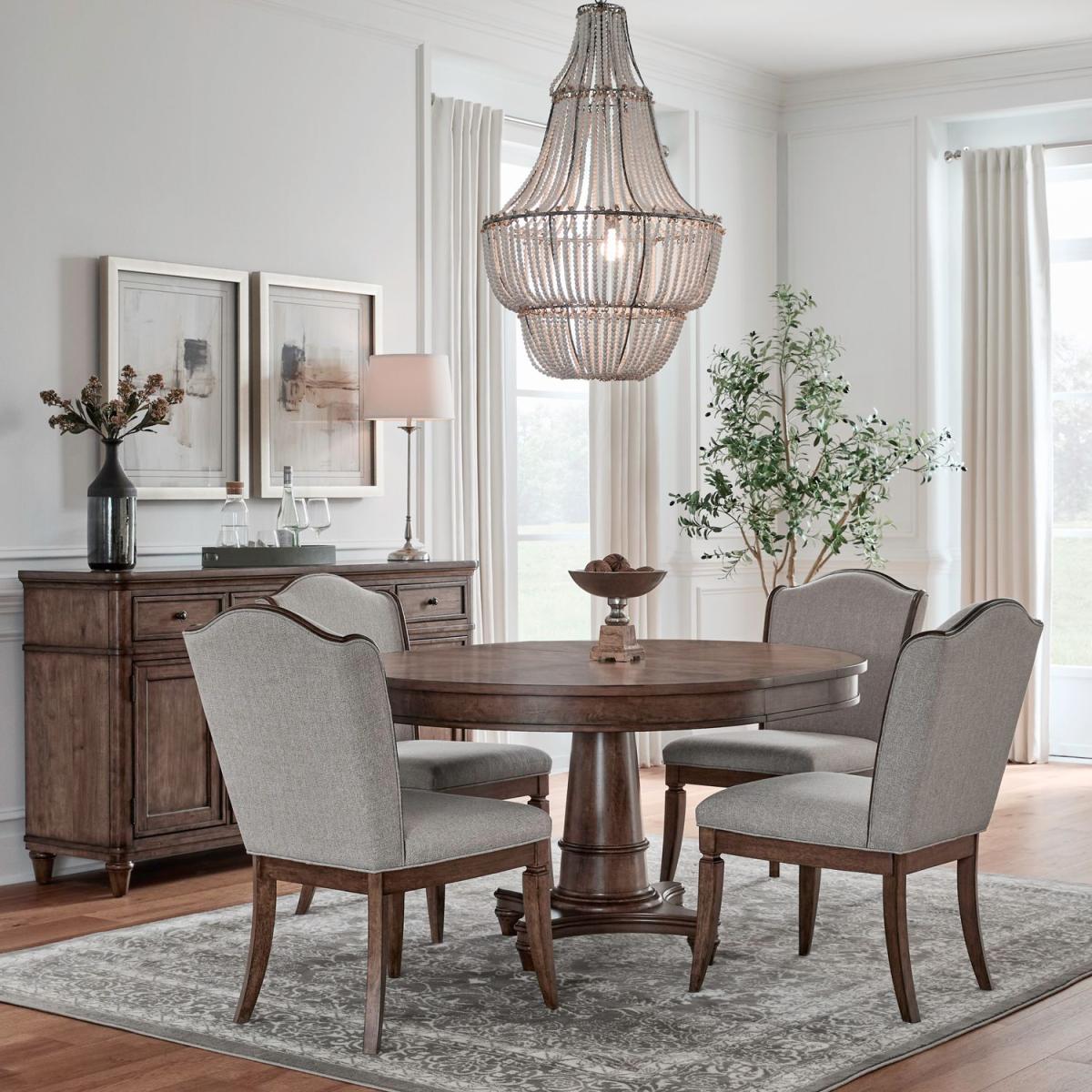 Harrison Heights 5 Piece Pedestal Table Set - Image 2