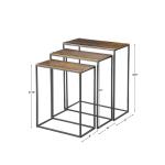 Coreene Nesting Tables, Gold, S/3 - Image 8