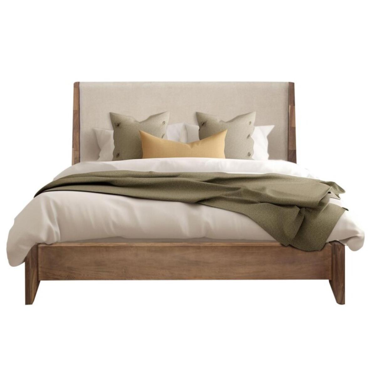 Parota Nova, Upholstered Headboard King Bed - Parota Nova - Image 2