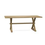 Farmhouse Live Edge Table Top w/ Farmhouse Trestle Base - T-4074A - Image 22