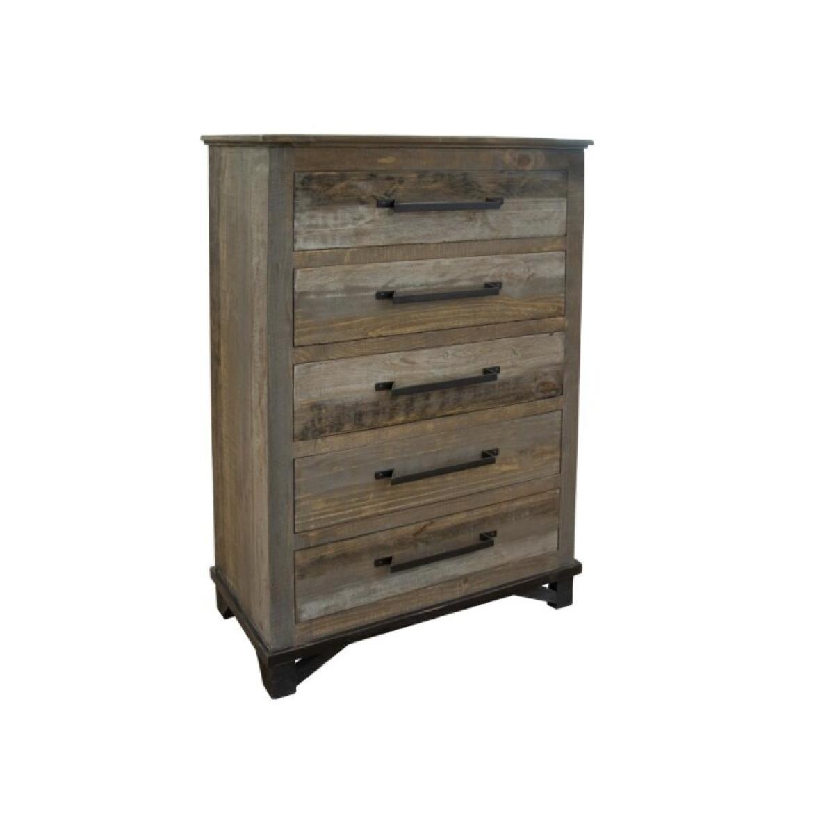 5 Drawer Chest - Loft Brown - Image 2