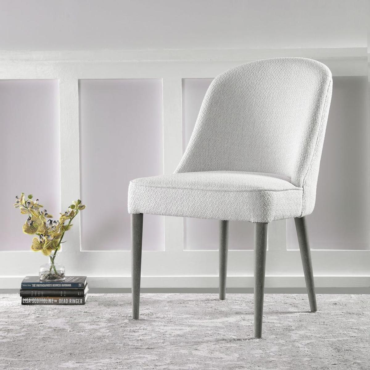 Brie Armless Chair, White, 2 Per Box, Priced Each - Image 6