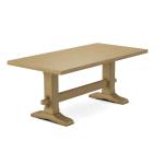 Trestle Solid Table Top w/ Trestle Table Base - T-7236B - Image 18