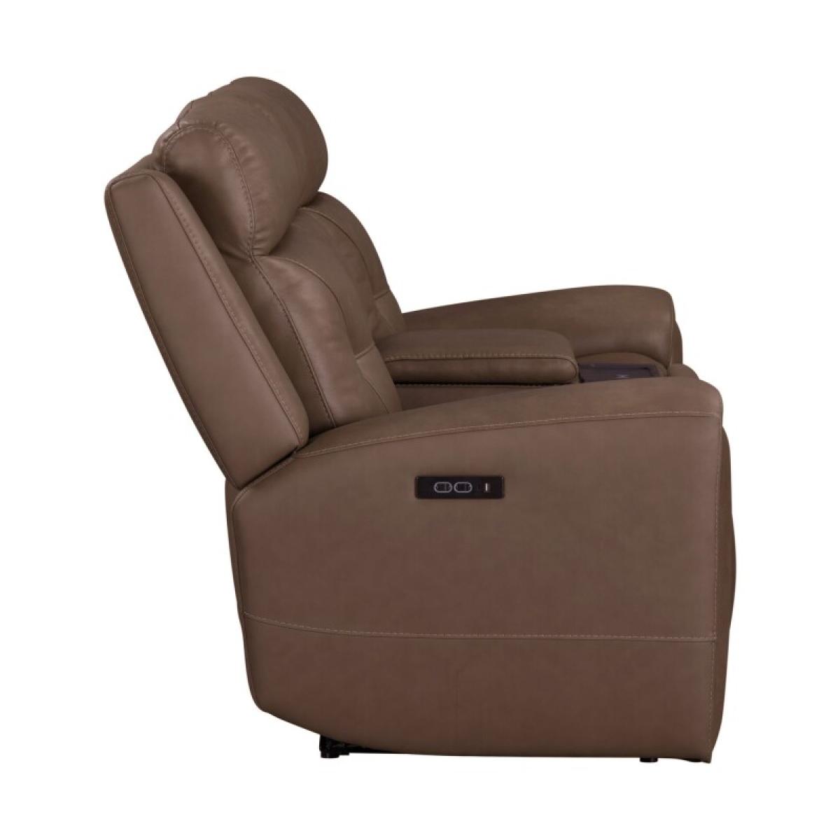 Beckham Loveseat w/ Console P2 & ZG - Image 6