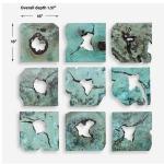 Bahati Wood Wall Decor, Blue, S/9 - Image 10