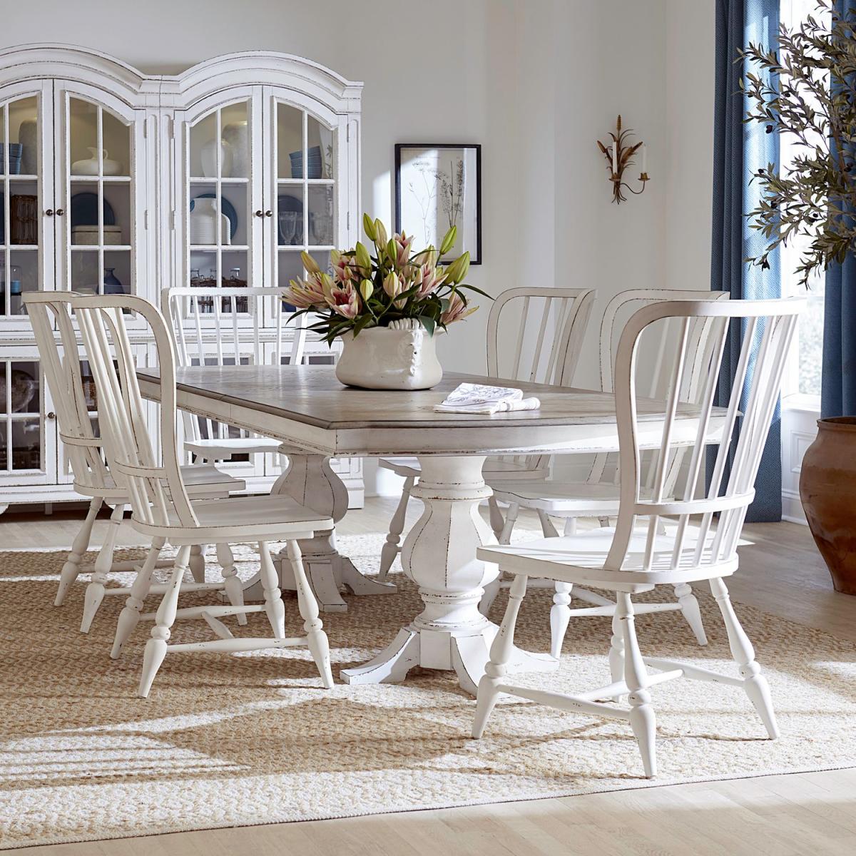 Magnolia Manor 7 Piece Double Pedestal Table Set - Image 2