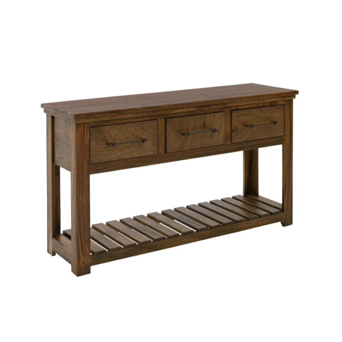 3 Drawer, Sofa Table - Walnut - Image 2