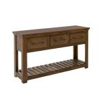 3 Drawer, Sofa Table - Walnut
