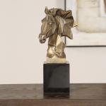 Chiseled Horse Bust, Sculpture - Image 4