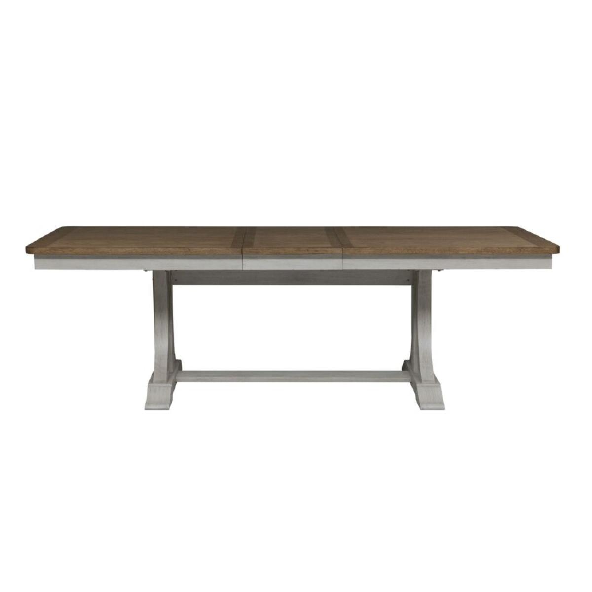 Farmhouse Reimagined Opt 7 Piece Trestle Table Set - Image 4
