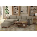 Wooden Frame & Base, Two-Cushion Sectional Right-Arm Loveseat - Samba - Image 3