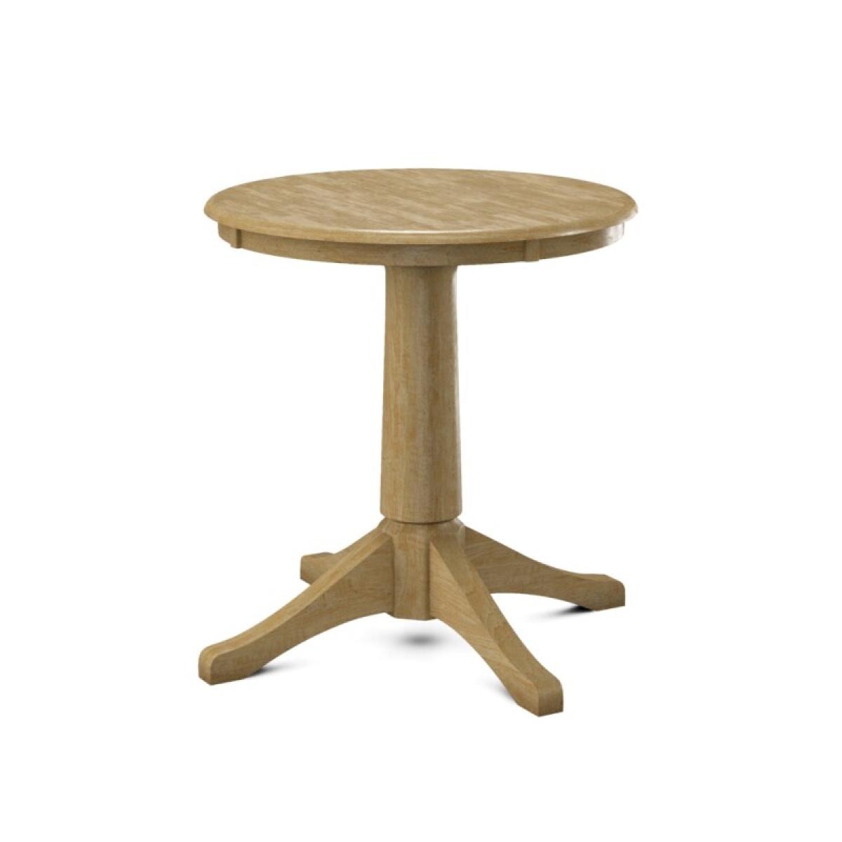 Build Your Own Pedestal Table w/30"H Small Transitional Pedestal - Image 2