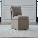 Accent Dining Chair w/ Casters - Truffle