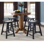 Creations 24 Inch Sawhorse Counter Stool - Black (RTA) - Image 8