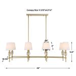 Arques 8 Lt Linear Chandelier - Image 18