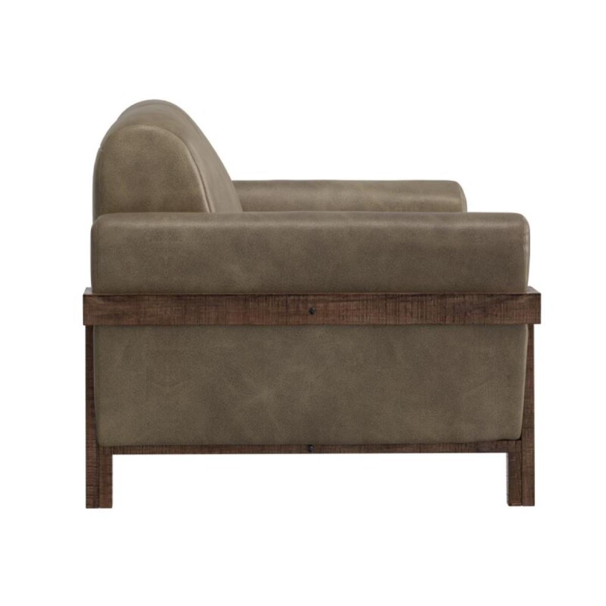 Loft Brown Wooden Frame & Base, Sofa - Image 4