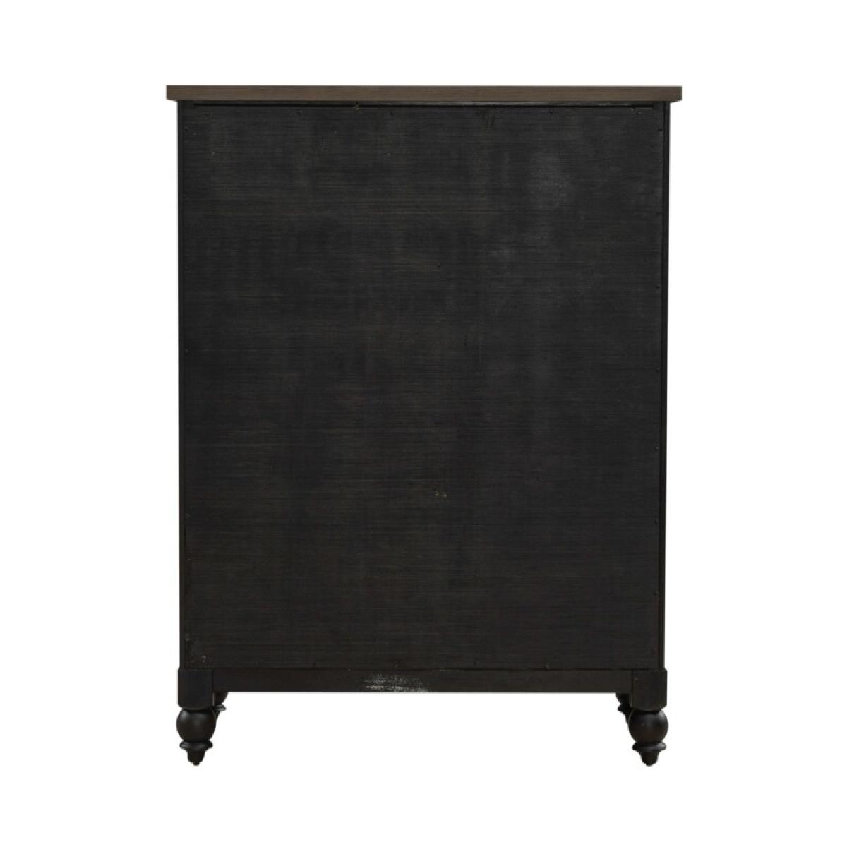 Americana Farmhouse 5 Drawer Chest - Black - Image 6