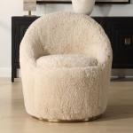 Crue Swivel Chair, Sheepskin - Image 4