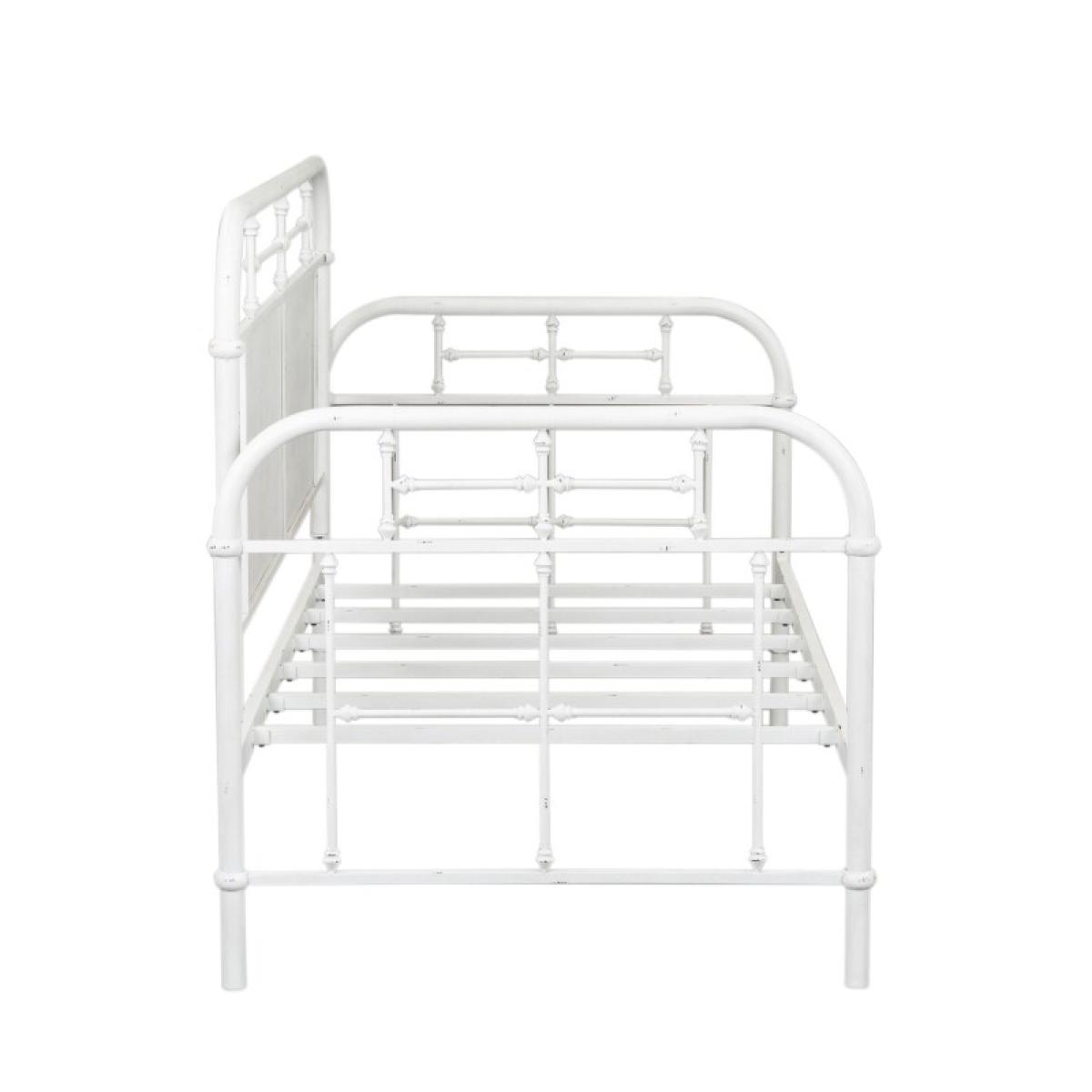Vintage Series Twin Metal Day Bed - Antique White - Image 4