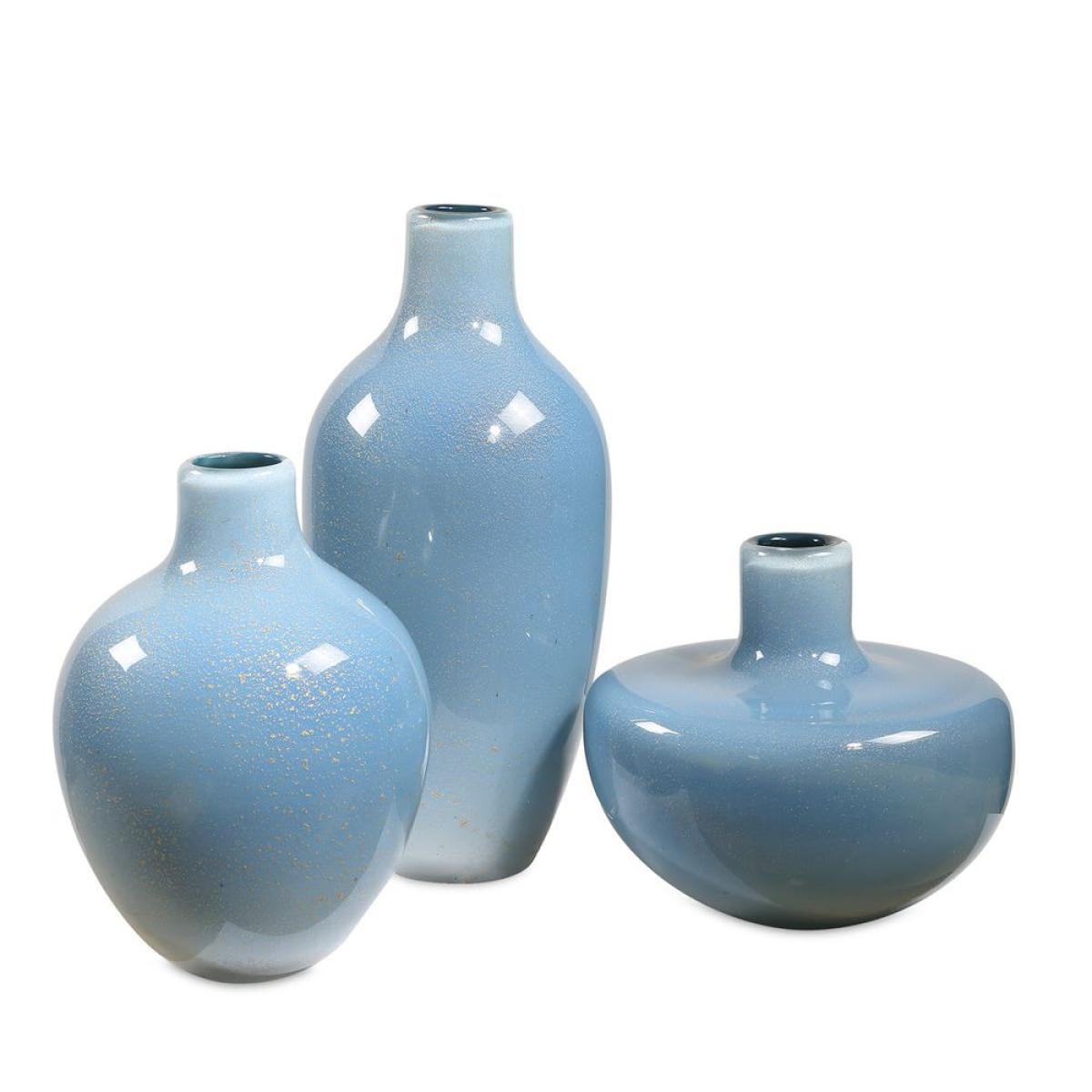 fdf9b8b5baaf7f1fb589c400f930ed95 Celestial Frost, Vases, S/3 - Image 1
