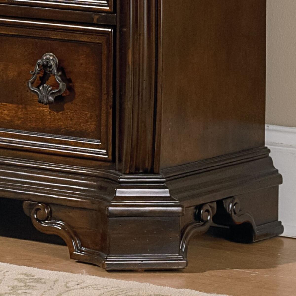 King Sleigh Bed, Dresser & Mirror, Chest - Image 9