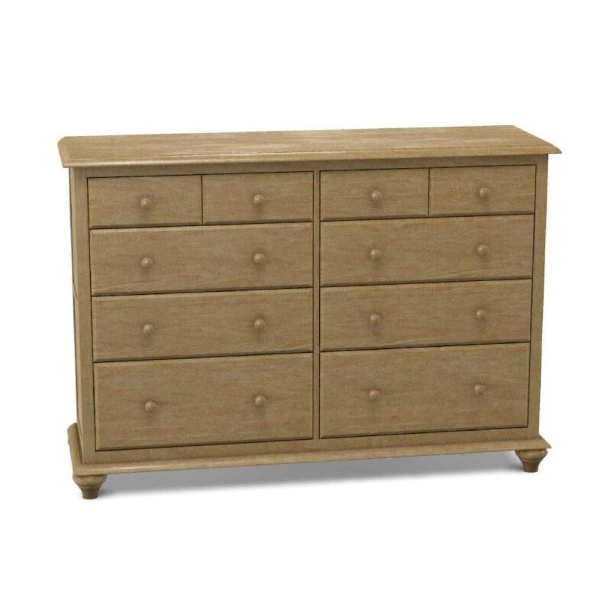 Cottage 10-Drawer Dresser - Image 4