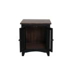 Pueblo 2 Metal Mesh Doors End Table - Image 7