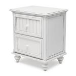 Monaco Blanc 2 Drawer Electrified Nightstand