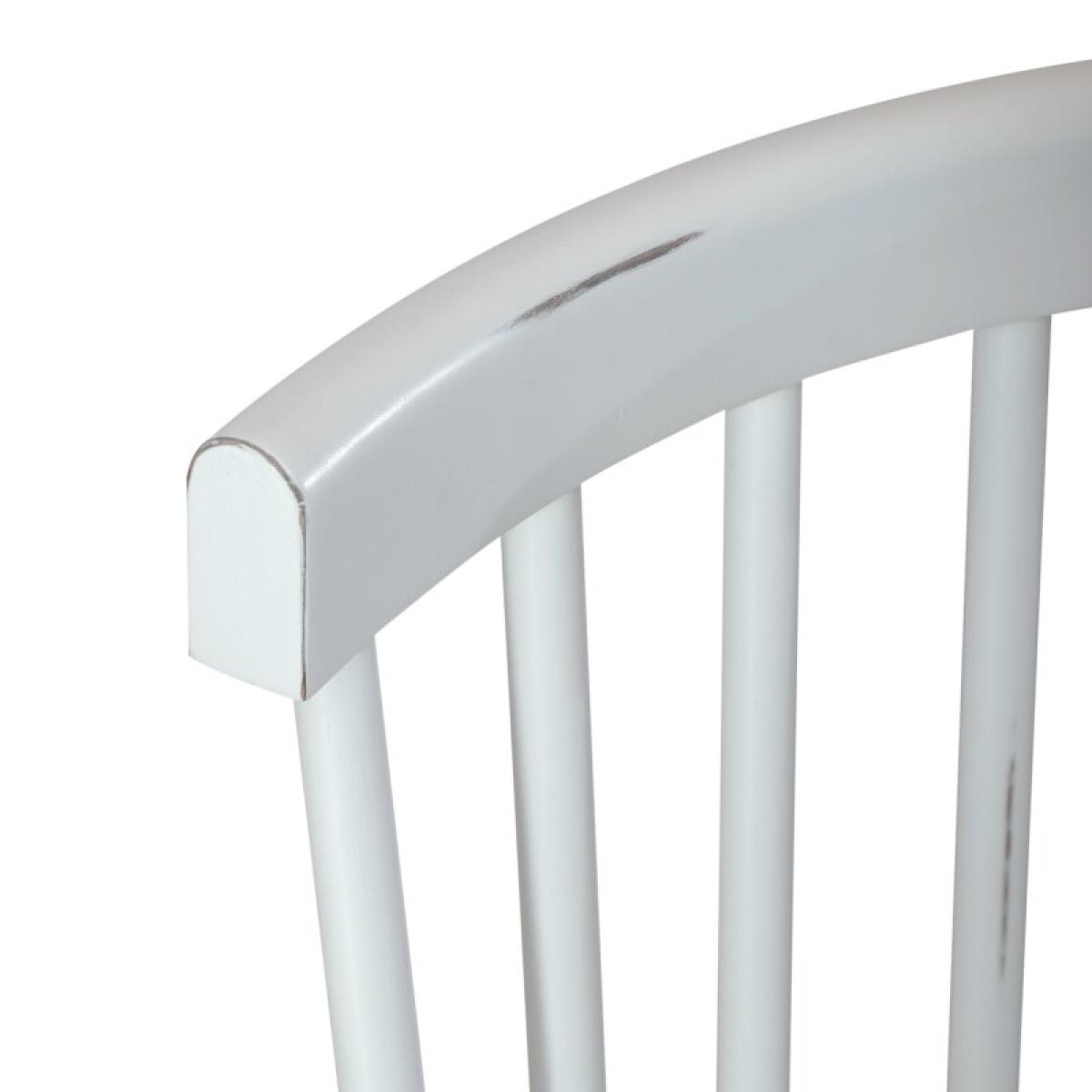 Spindle Back Side Chair - White (RTA) - Image 6