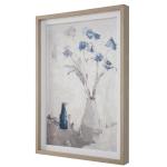 Blue Flowers In Vase Framed Print - Image 5