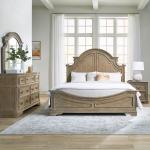 King California Panel Bed, Dresser & Mirror, Night Stand