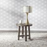 Modern Farmhouse Splay Leg Round End Table