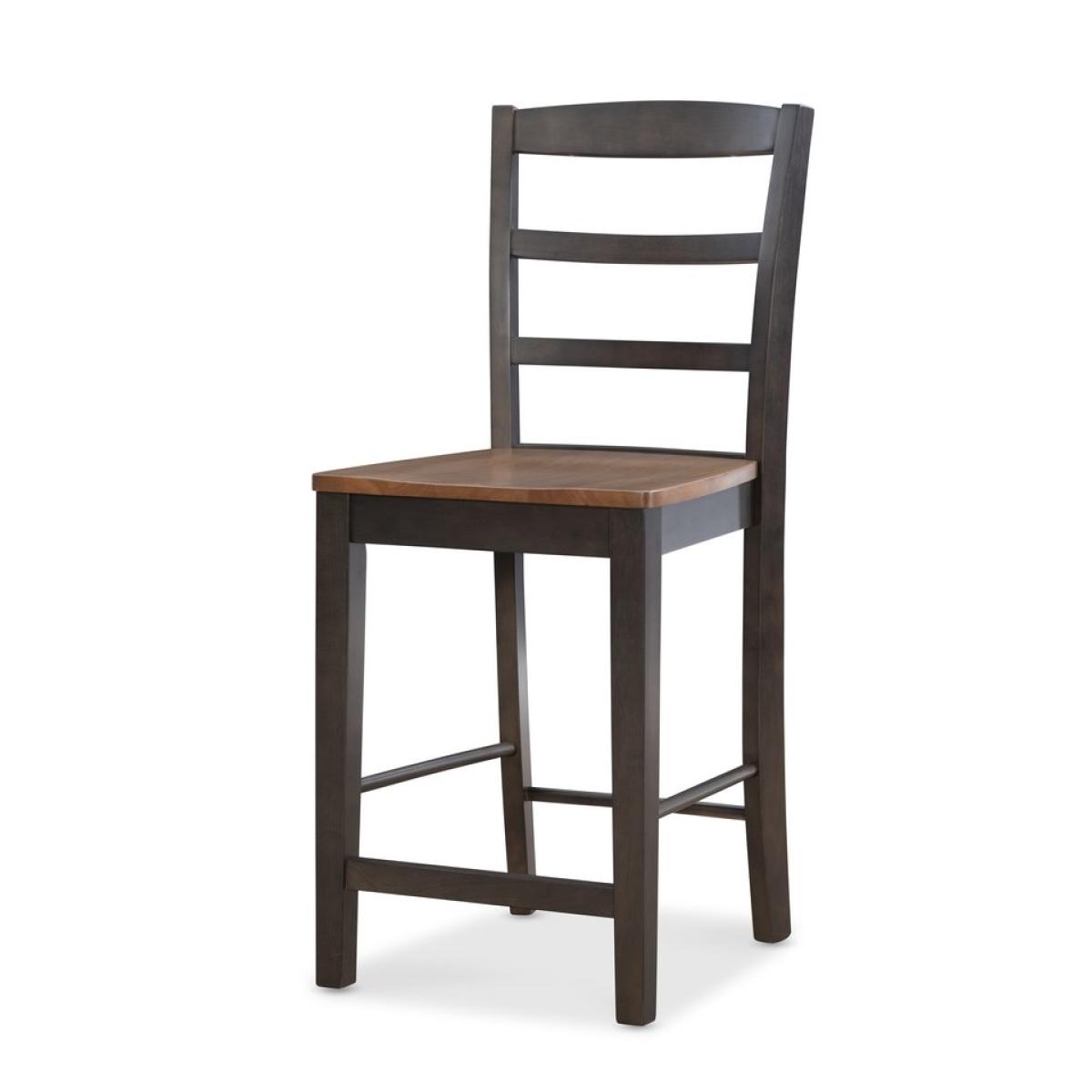 ff77af1936f07d90d357476f332c28ce Dining Essentials - Madrid Stool in Hickory and Coal - Image 1