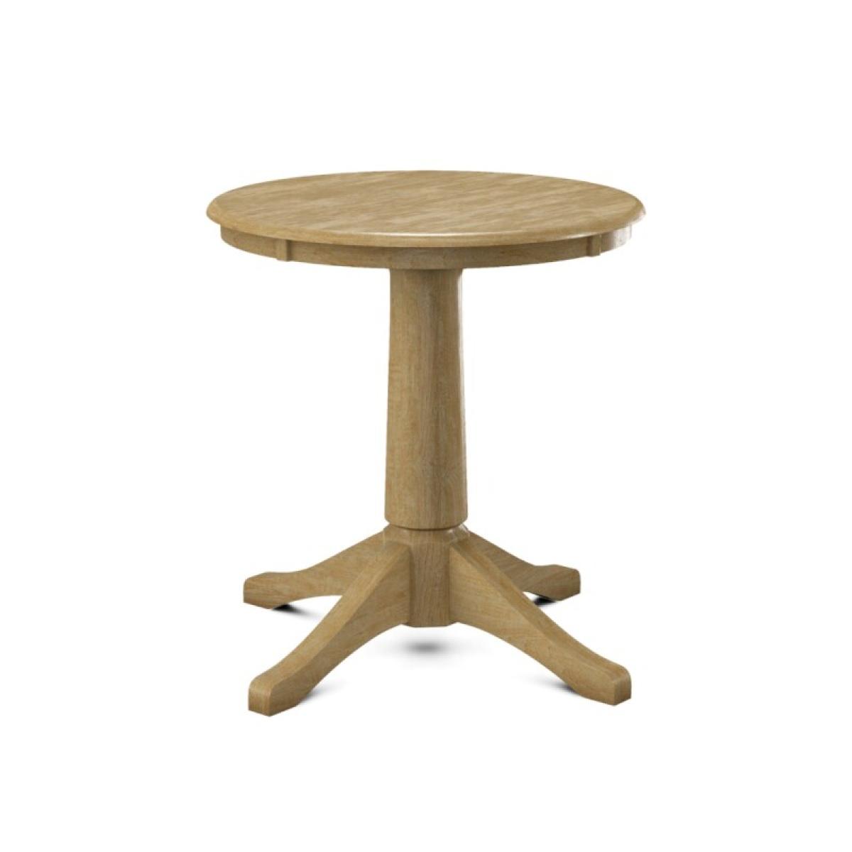 Build Your Own Pedestal Table w/30"H Small Transitional Pedestal - Image 27