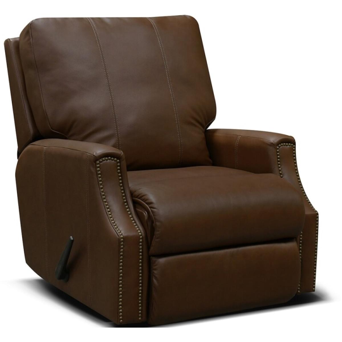 Leather Rocker Recliner With Nails - Image 2
