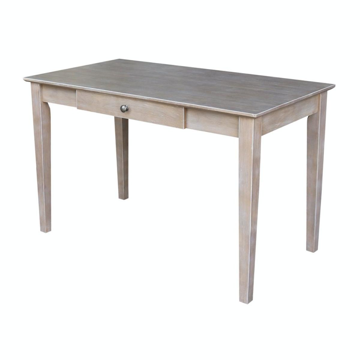 Home Accents - Single Desk in Taupe Gray - Image 2