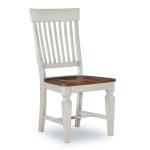 Vista Collection Slat Back Chair in Hickory & Shell