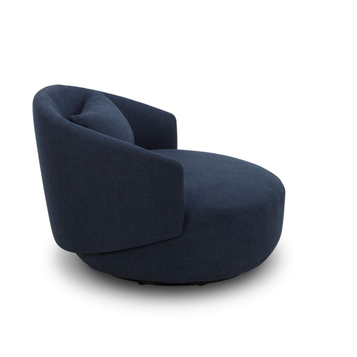 Uph Swivel Cuddler Chair - Midnight - Image 5