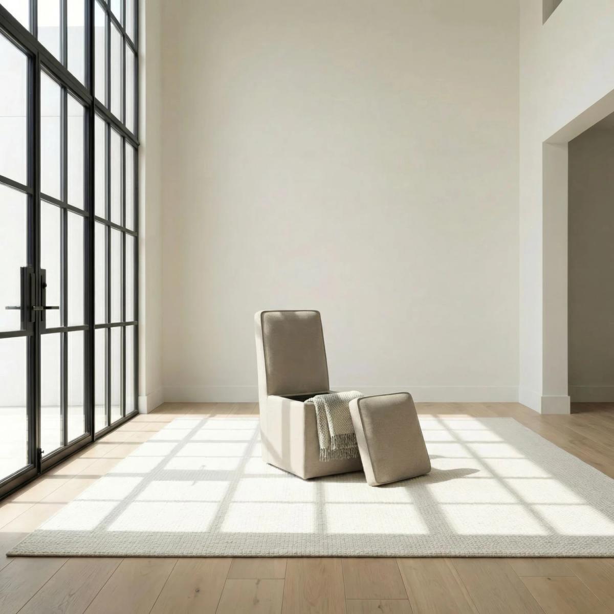 Accent Storage Dining Chair w/ Casters - Image 3