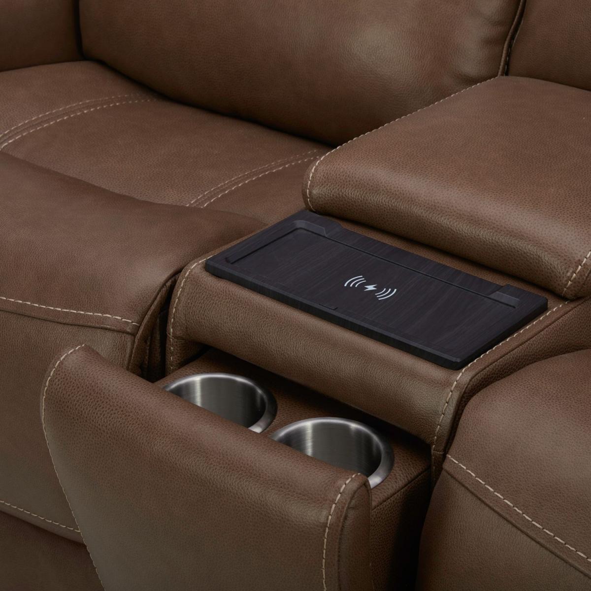 Collins Loveseat w/ Console P3 & ZG - Image 11