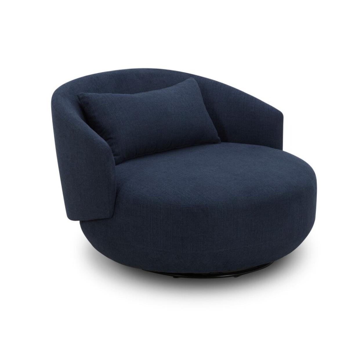 Uph Swivel Cuddler Chair - Midnight - Image 3