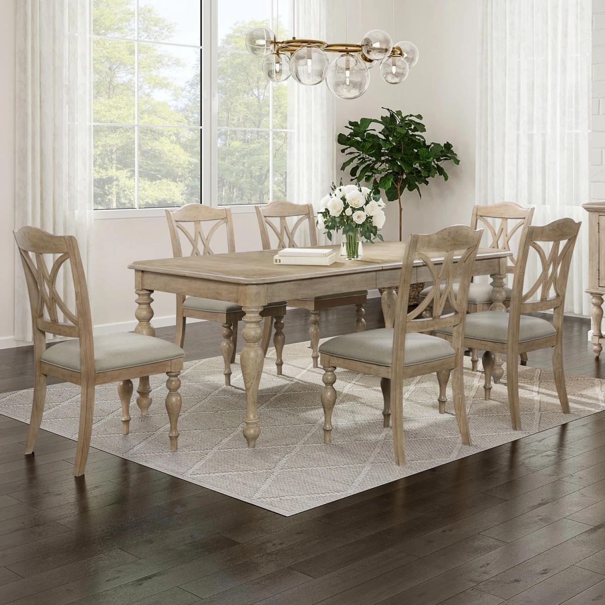 7 Piece Rectangular Table Set - Image 2